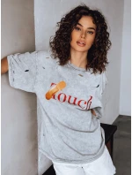 Dámské tričko TOUCH světle šedé FashionStreet RY2629 Dámské tričko TOUCH světle šedé FashionStreet RY2629