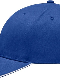 Daiber MB 6541 Lehce broušená 6 panelová sandwich kšiltovka 03.6541 royal/white