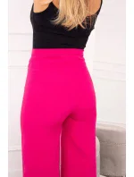 Široké kalhoty fuchsiové barvy Široké kalhoty fuchsiové barvy