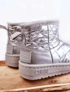 Dětské teplé sněhule Big Star KK374241 Stříbro