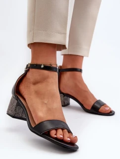 Sandály na podpatku model 195742 Step in style