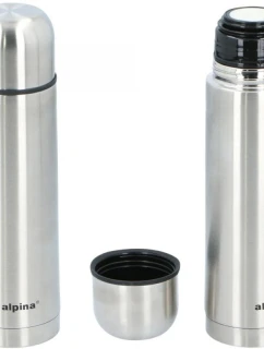 CESTOVNÍ TERMOSKA ALPINA 480ML STŘÍBRNÁ