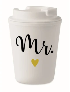 MR. - bílý termohrnek 300 ml