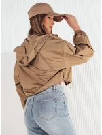 Dámská přechodná bunda s kapucí ISCAR béžová FashionStreet TY4208