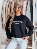 Dámská oversize mikina s potiskem COOKIES tmavě modrá FashionStreet BY1447