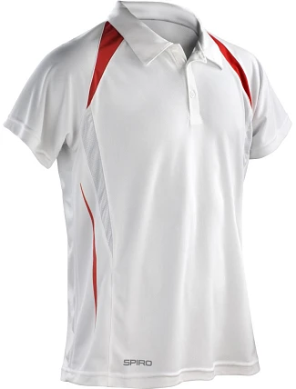 Spiro S 177M Pánské týmové piqué polo 29.177M white/red Spiro S 177M Pánské týmové piqué polo 29.177M white/red