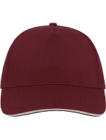 Atlantis Headwear Start Five Sandwich 5 panelová kšiltovka "Start Five Sandwich" 33.0039 burgundy