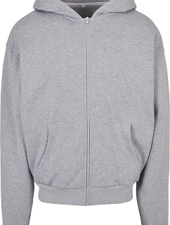 Build your Brand BY 192 Mikina s kapucí z těžké bavlny "Ultra Heavy" 56.0192 heather grey