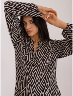 Halenka D73771M11186B černá a béžová Halenka D73771M11186B černá a béžová