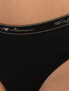 Dámské brazilské kalhotky 2 pack 163337 1A223 - 00020 - Černá - Emporio Armani