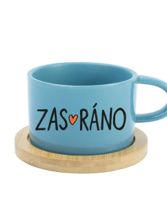 ZAS_RÁNO - modrý hrníček makronka 200 ml