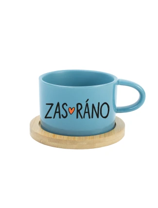 ZAS_RÁNO - modrý hrníček makronka 200 ml