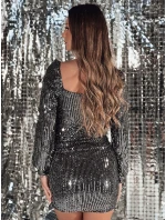 TWINKLE TWIST flitrové šaty černé FashionStreet EY2555