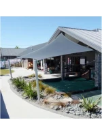 ZAHRADNÍ SLUNEČNÍK OBDÉLNÍK 4X3M ŠEDÝ