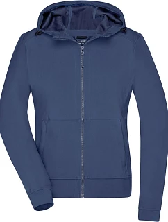 Daiber JN 1145 Dámská 2-vrstvá softshellová bunda s kapucí 02.1145 navy/navy