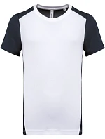 Kariban ProAct PA 4014 Pánské kontrastní sportovní tričko 20.4014 white/navy