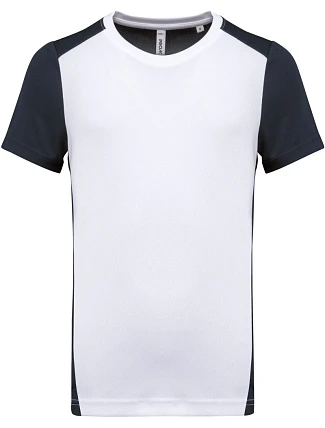 Kariban ProAct PA 4014 Pánské kontrastní sportovní tričko 20.4014 white/navy