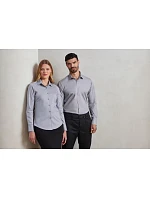 Premier PR 244 Popelínová elastická košile s dl. rukávem 39.0244 silver