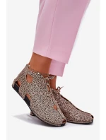 Vzorované Kožené Botky Maciejka 03426-49 Panterka