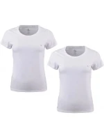 Dámské tričko 2pcs QS6442E 100 bílá - Calvin Klein