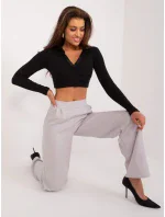 Kalhoty WN SP 8247.65 světle šedé - FPrice Kalhoty WN SP 8247.65 světle šedé - FPrice