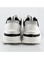 Bílo-černé dámské šněrovací sportovní boty (LU-3) Bílo-černé dámské šněrovací sportovní boty (LU-3)