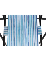 TURISTICKÉ SEDADLO S OPĚRKOU 52x44x75CM SKLÁDACÍ MODRÁ LINIE