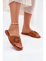 Klasické Dámské Plážové Pantofle Béžové Scazze Klasické Dámské Plážové Pantofle Béžové Scazze