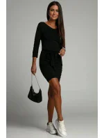 Dámské denní šaty 9729 černé - Fasardi