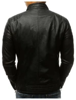 Pánská kožená bunda černá FashionStreet TX3265