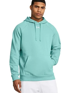Pánská mikina Under Armour Rival Fleece Hoodie, mátová, 1379757, 482 M