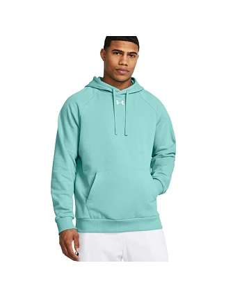 Pánská mikina Under Armour Rival Fleece Hoodie, mátová, 1379757, 482 M Pánská mikina Under Armour Rival Fleece Hoodie, mátová, 1379757, 482 M
