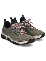 Pohodlná polobotka Rieker W RKR610 zelená