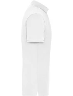 Daiber JN 1806 Pánské pracovní elastické bio polo - Solid 02.1806 white Daiber JN 1806 Pánské pracovní elastické bio polo - Solid 02.1806 white
