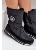 Dámské sněhule se zipem Progress PROGJ-21-09 Černé