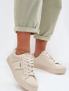 Dámské síťované tenisky Big Star TT274292 Béžové