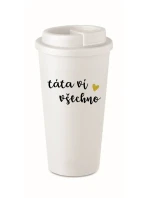 TÁTA VÍ VŠECHNO - bílý termohrnek 475 ml TÁTA VÍ VŠECHNO - bílý termohrnek 475 ml