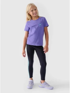 Dívčí pletené legíny 4F Junior 4FJWAW24TTIGF170-20S