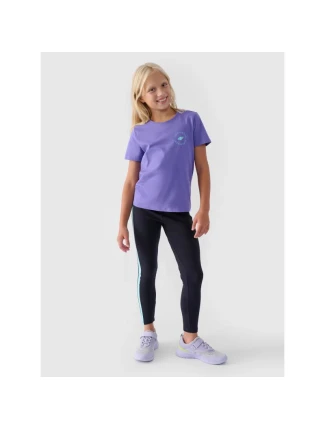 Dívčí pletené legíny 4F Junior 4FJWAW24TTIGF170-20S