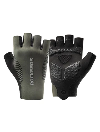 Rockbros cyklistické rukavice jaro/léto/podzim, krátké prsty, velikost: XL - zelené