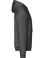 Fruit of the Loom Classic Hooded Sweat Jacket Mikina s kapucí 16.2062 dark heather grey Fruit of the Loom Classic Hooded Sweat Jacket Mikina s kapucí 16.2062 dark heather grey