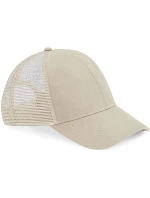 Beechfield B 60N 6 panelová kšiltovka Bio Trucker 53.0060 sand