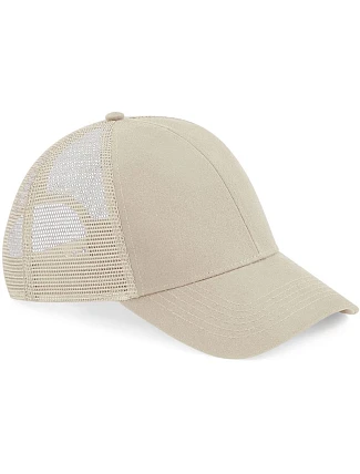 Beechfield B 60N 6 panelová kšiltovka Bio Trucker 53.0060 sand