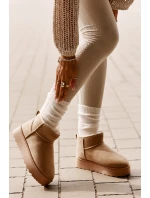 Dámské sněhové boty na platformě 20216-F Světle béžová - Xamella Dámské sněhové boty na platformě 20216-F Světle béžová - Xamella