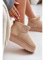 Dámské sněhové boty na platformě 20216-F Světle béžová - Xamella Dámské sněhové boty na platformě 20216-F Světle béžová - Xamella