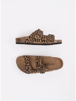 Stylové  nazouváky dámské se zvířecím motivem na plochém podpatku