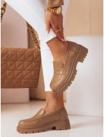 Dámské mokasíny na platformě TORINO khaki FashionStreet ZY0776 Dámské mokasíny na platformě TORINO khaki FashionStreet ZY0776