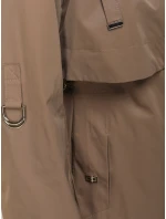 Dámská přechodná bunda parka tmavě béžová FashionStreet TY5558