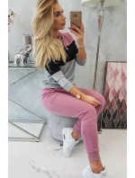 Barevná pruhovaná sada tmavě růžová+černá