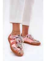 Dámské Kožené Tenisky Maciejka 06840-18 Oranžové